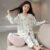 Best-selling spring autumn long sleeve cardigan girls cotton pajama set