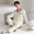 Premium casual cardigan long sleeve men cotton pajamas