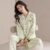 Fashion casual cardigan long sleeve women cotton pajamas