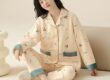 Warm thick autumn winter women cotton pajamas
